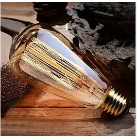 Edison Flemanlı St64 Rustik 40W E27 Duy Dekoratif Armut Ampul