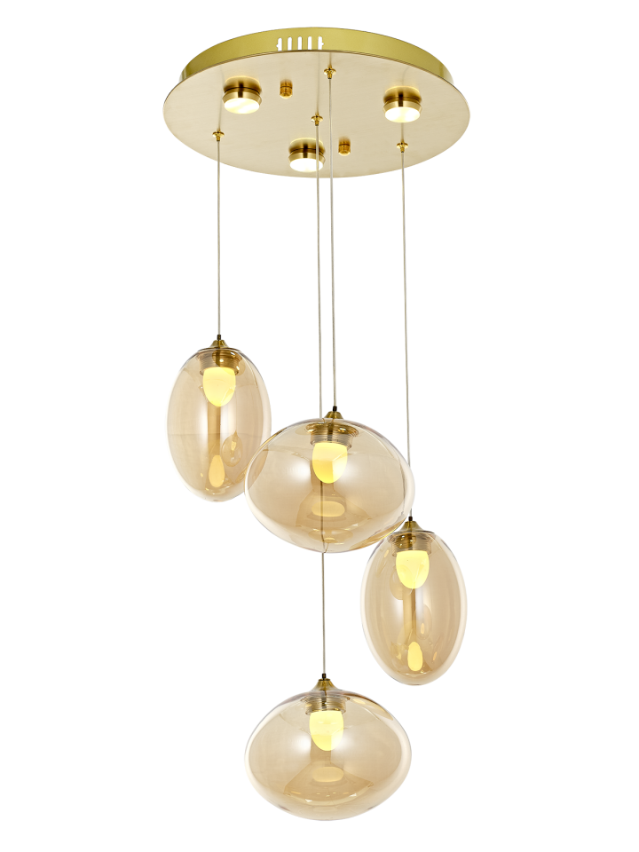 Harmonia 4'lü Sarkıt Gold
