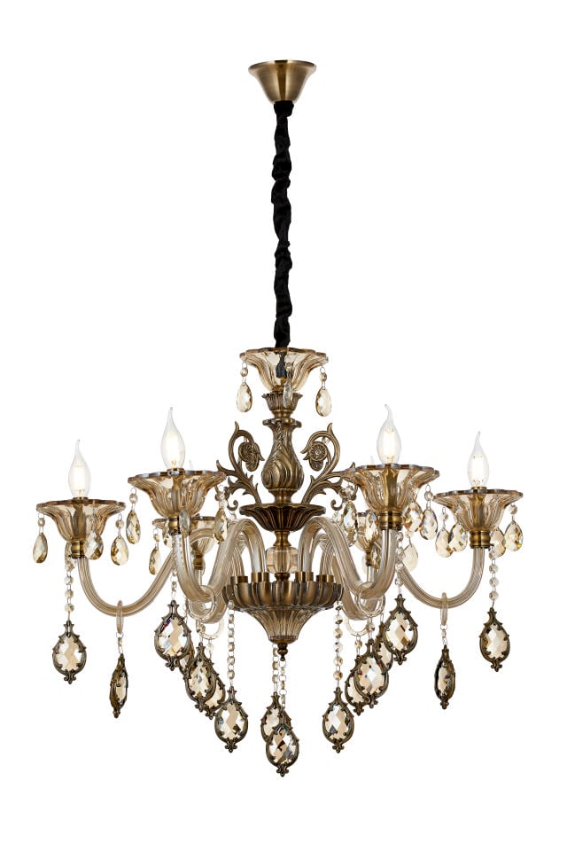 Varenna 6'li Avize Amber