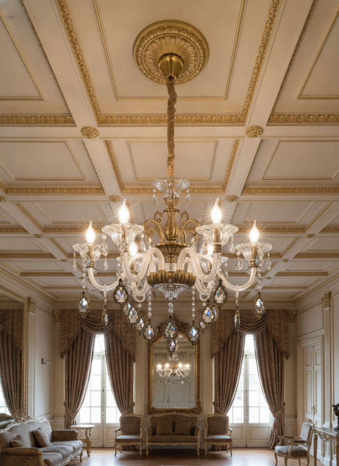 Varenna 6'li Avize Beyaz