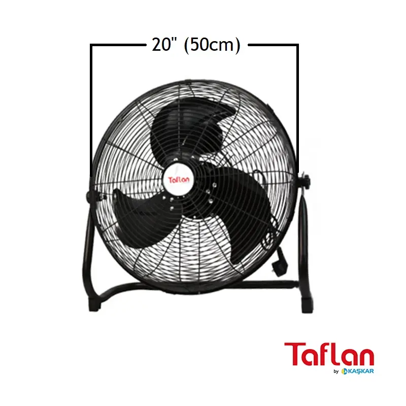 Taflan - Kaşkar Tx-20-F (Ff500A) Sanayi Tipi 130W Yer Vantilatörü 20''