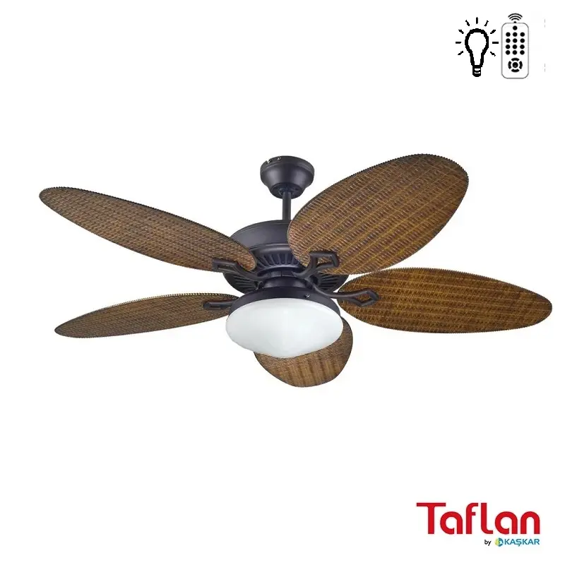 Taflan - Kaşkar T52047 Lambalı Uzaktan Kumandalı Tavan Vantilatörü