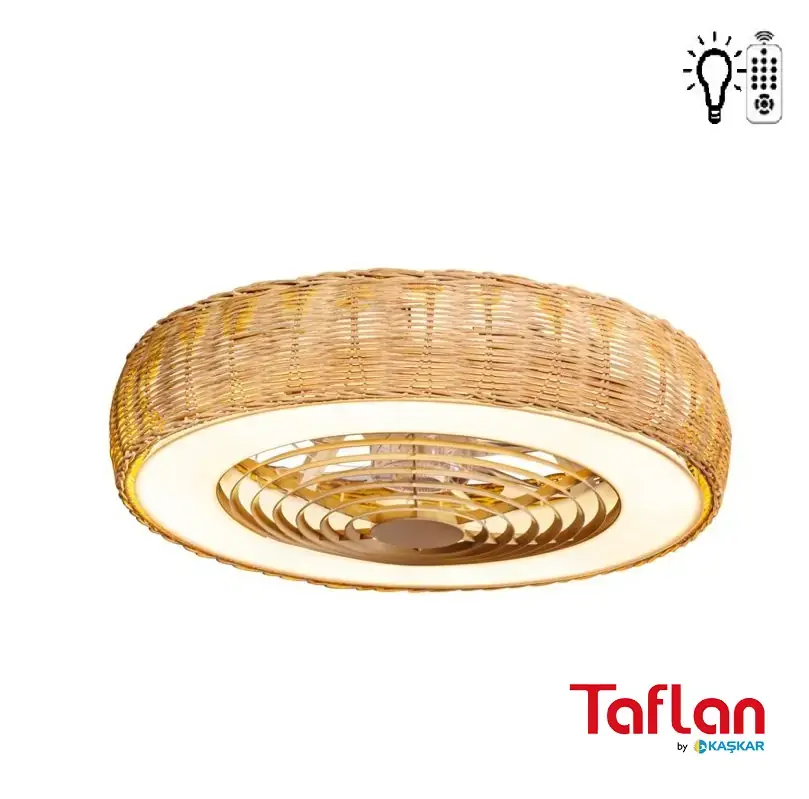 Taflan - Kaşkar Rtn-24 Uzaktan Kumandalı Lambalı Tavan Vantilatörü