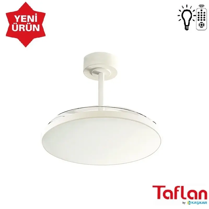 Taflan - Kaşkar Ayd-10 Uzaktan Kumandalı Lambalı Tavan Vantilatörü