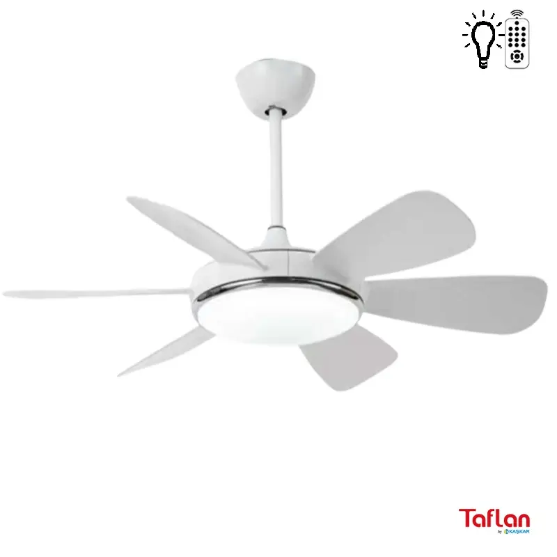 Taflan - Kaşkar F6661 Beyaz Lambalı Tavan Vantilatörü
