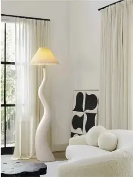 Fransız İskandinav Lux Lambader - Beyaz