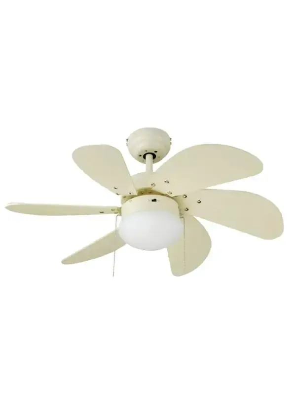 Vanti Kcf281 Dekoratif Ahşap Kanatlı Tavan Vantilatörü - Beyaz