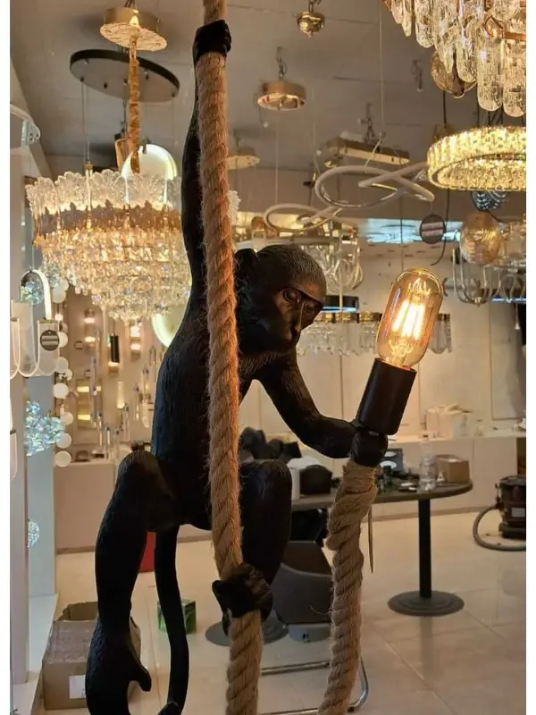 Yüceeller Maymun Sarkıt Avize Siyah