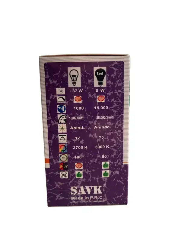 Şavk R50 6W Led Ampul 420 Lumen 3000K - Günışığı